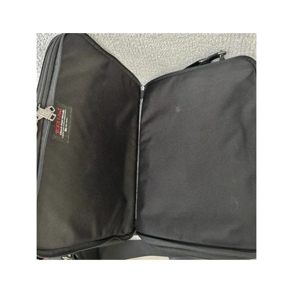 Tumi T-Pass Black Ballistic Nylon Expandable Laptop Case Briefcase #70269